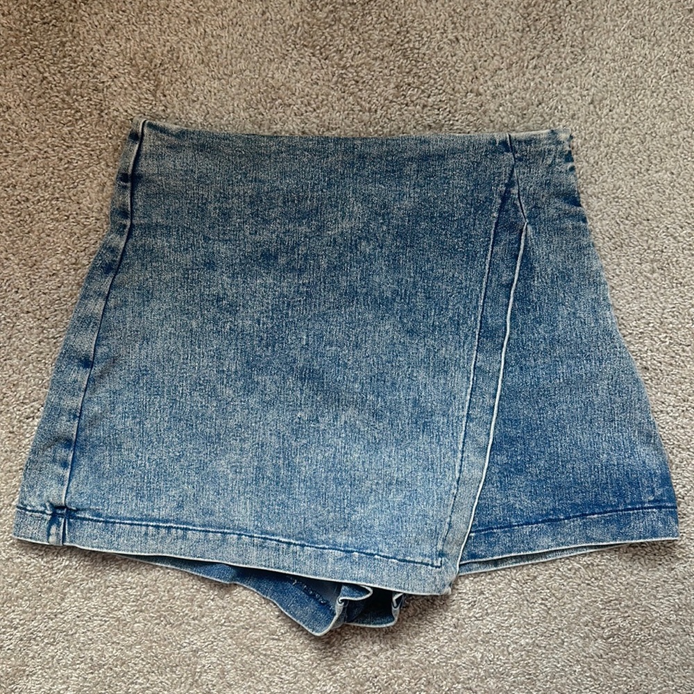 Denim skort